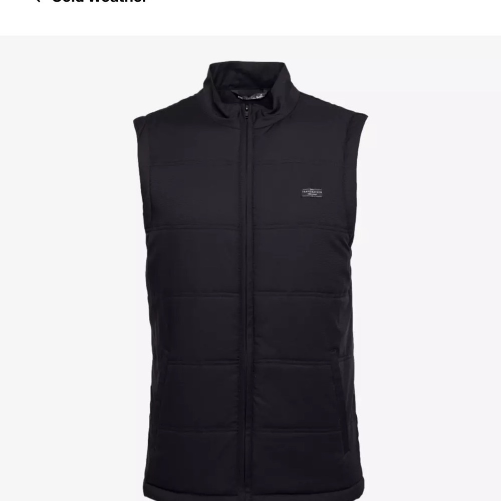 Travis Matthew Men's Black Puffer Vest